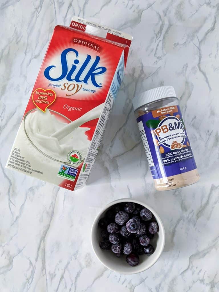 Blueberry Smoothie Ingredients