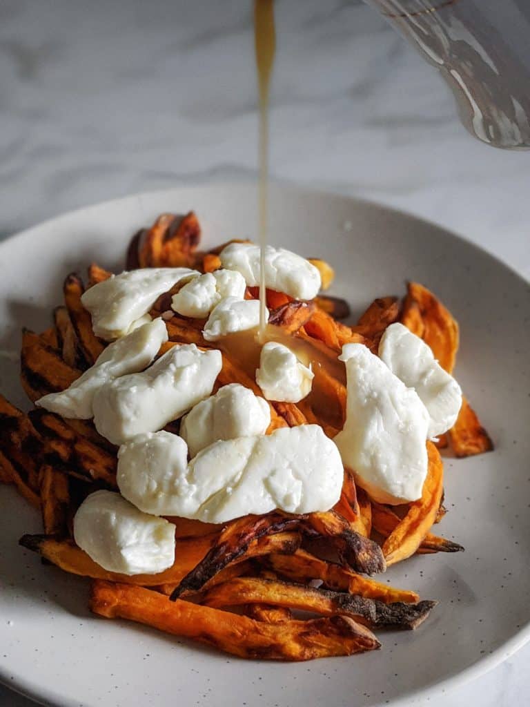 healthy sweet potato poutine